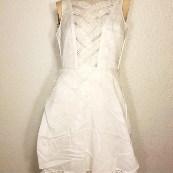 Women's Knee Length Dress various size Beige & Black with lining - Picture 4 of 10